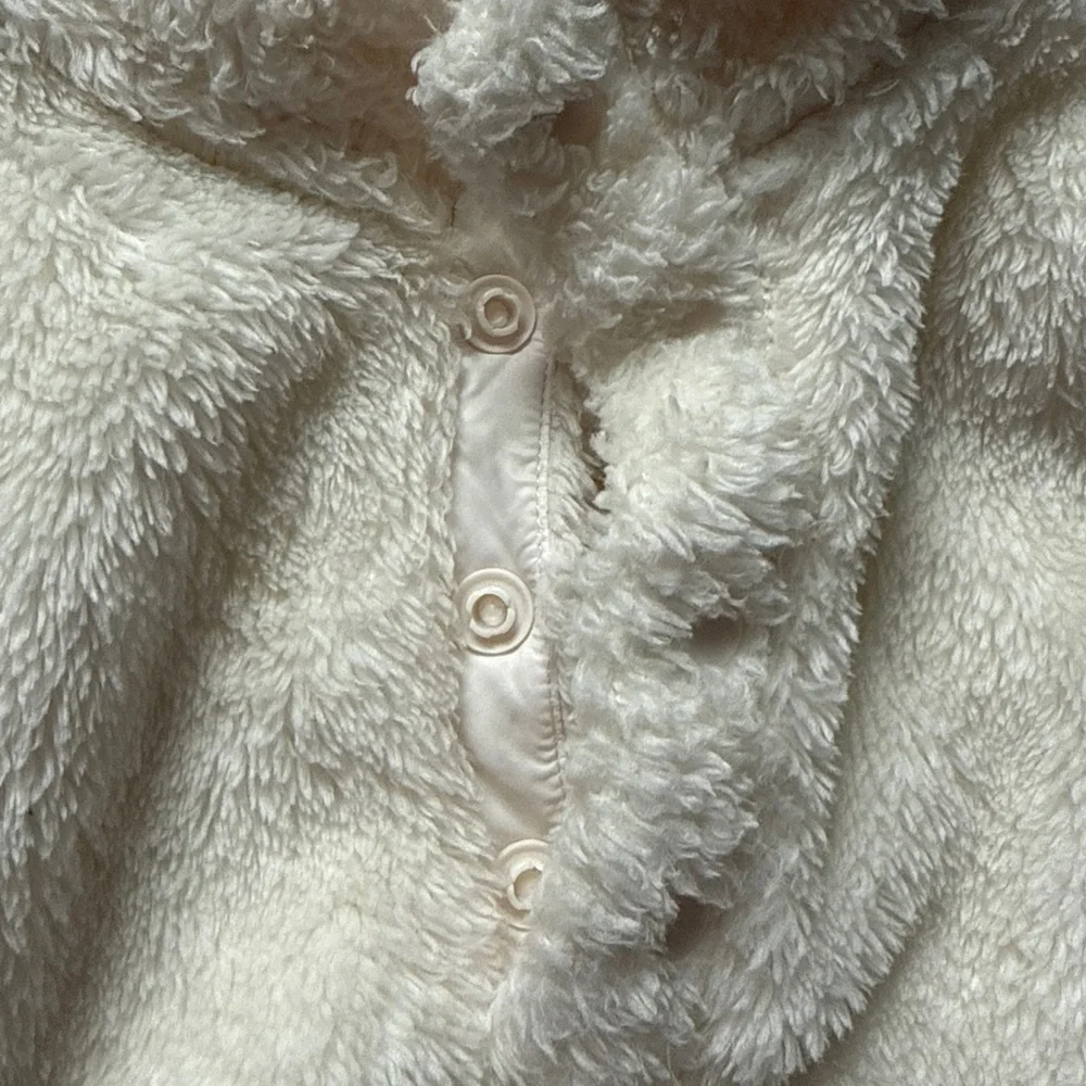 GAP Cream Sherpa Quarter -Snap Sweatshirt for Toddlers